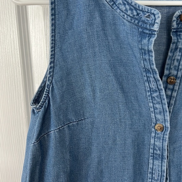 Loft denim button down swing dress - Picture 4 of 4